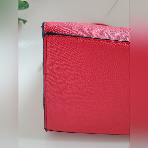 Handbag, tomato red vegan leather - Picture 8 of 11